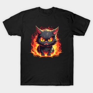 kawai angry cat T-Shirt